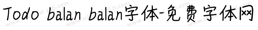 Todo balan balan字体字体转换